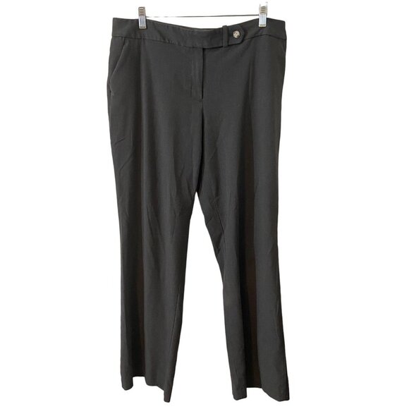 Calvin‎ Klein Women Size 12 Pants Trousers Career Business Workwear Grey FLAWED - Picture 1 of 16